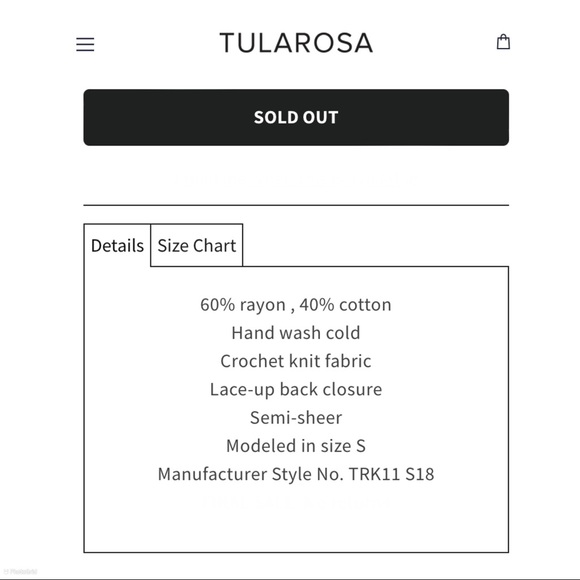 ❤️SOLD NWT Tularosa X Revolve Izzy Mint Crochet Knit Off Shoulder Tie Crop Top - Picture 11 of 11